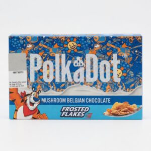 polkadot shroom chocolate available in stock now online, buy polkadot chocolates, buy chocolate and mushrooms, buy wonderday mushroom gummies